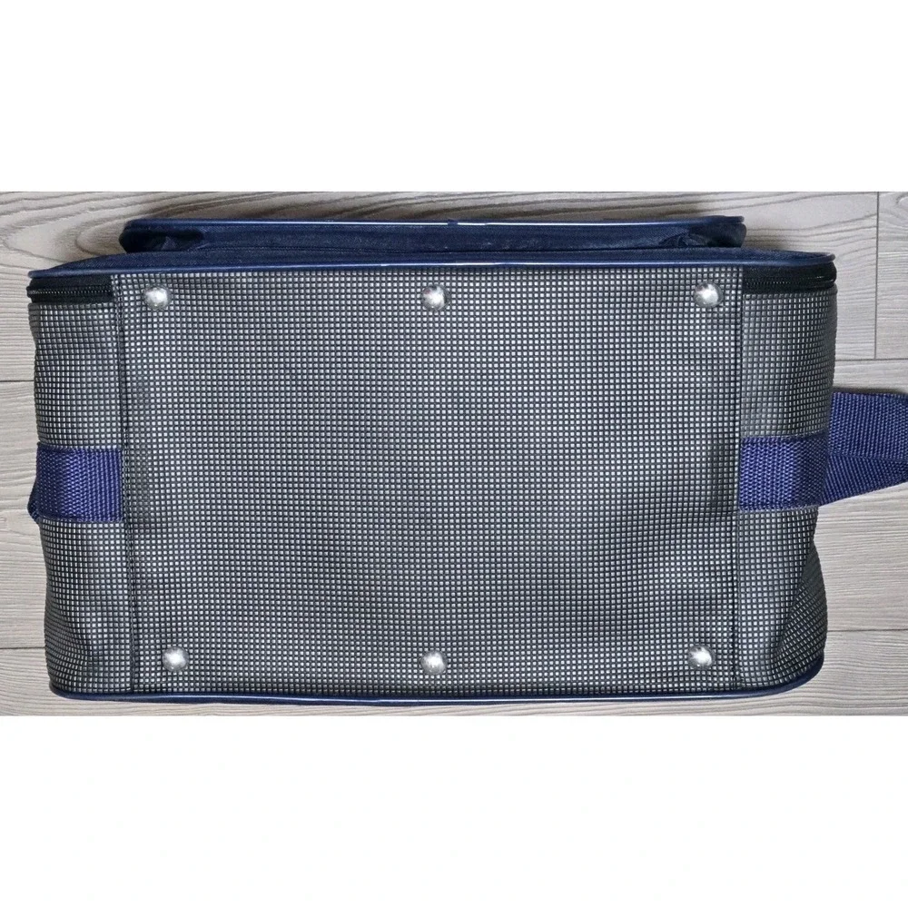 BMW‎ K1100LT Duffle Bag Luggage Nylon Navy Blue / Gray RARE Motorcycle Gym Parts